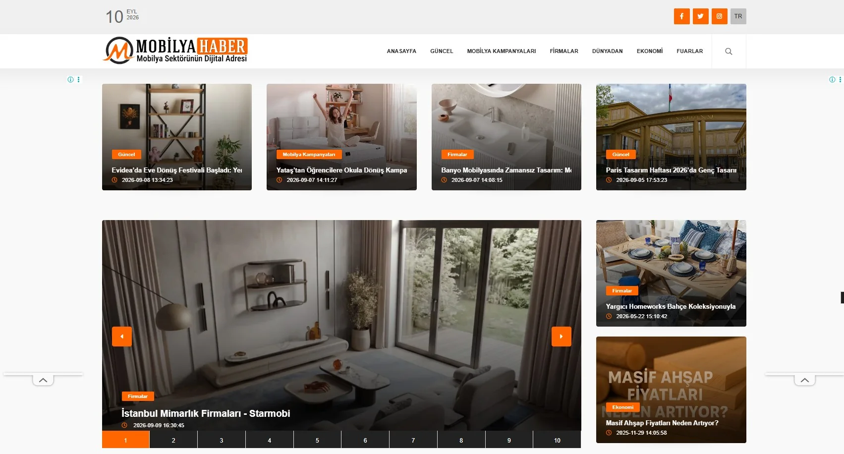 Mobilya Haber project screen