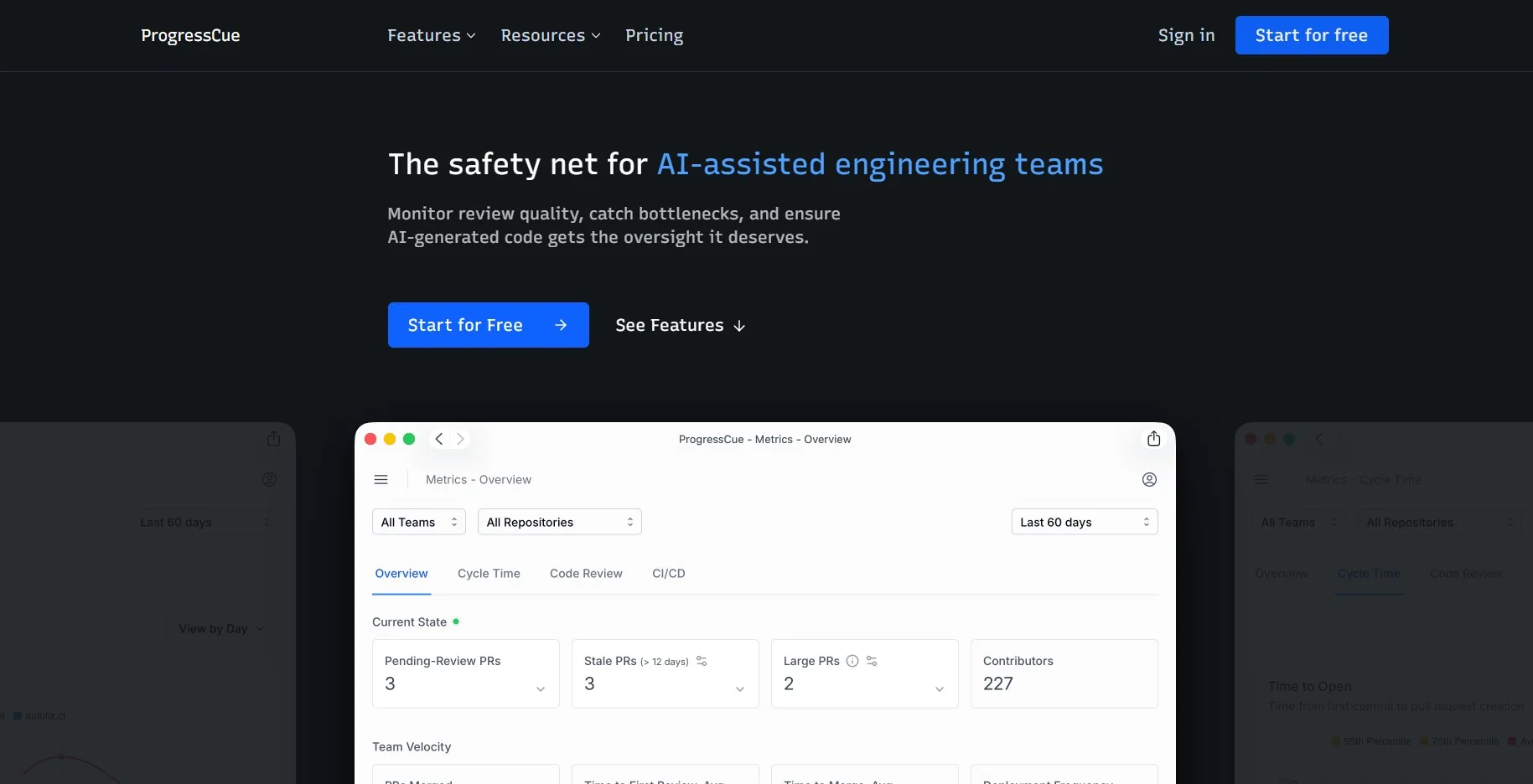 Progresscue proje ekranı
